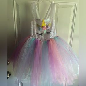 Unicorn costume!! Worn once for her 6th birthday. Shein brand. Size 5!